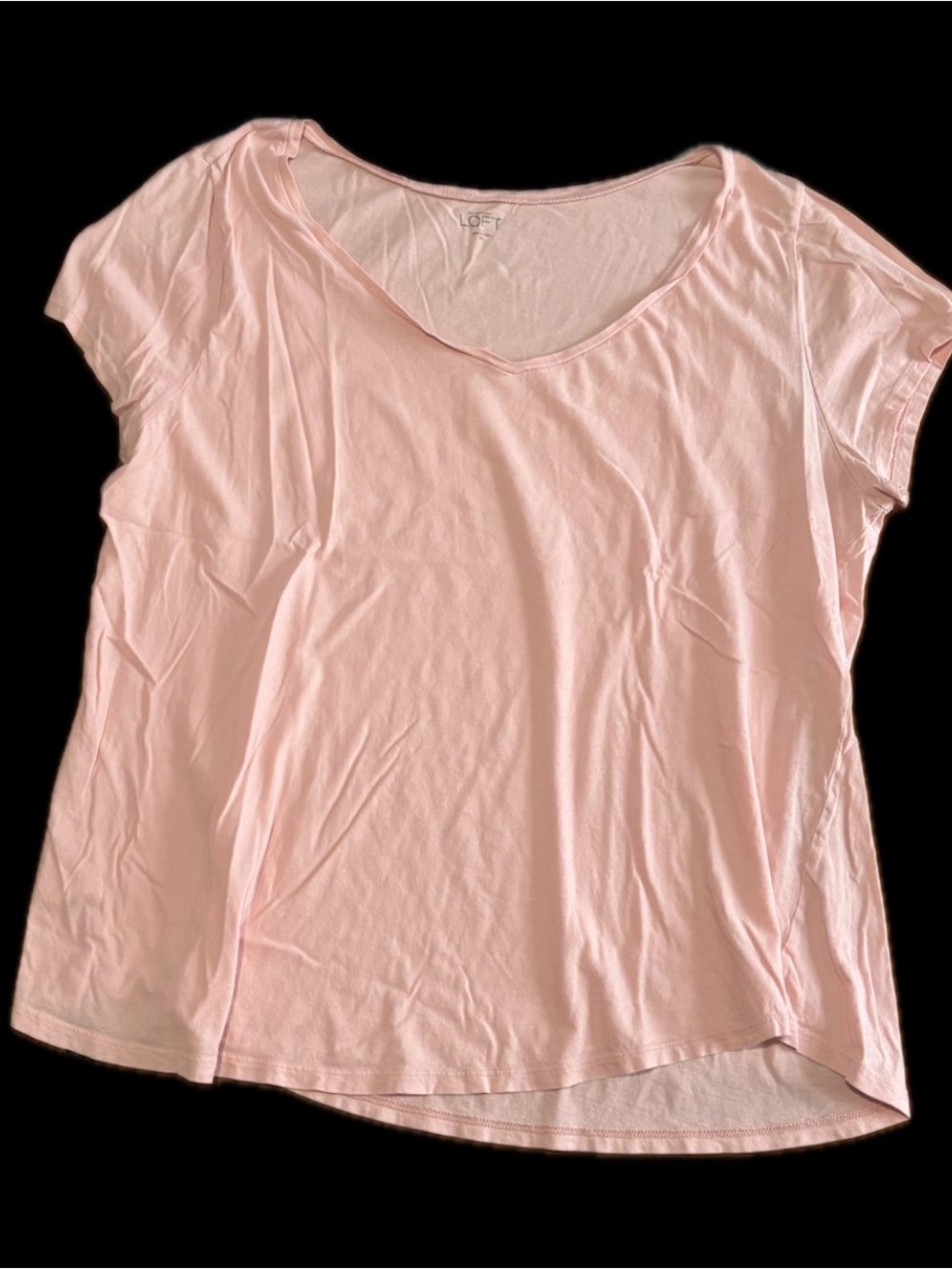Loft Women’s Size: XL Pink V-Neck Tee